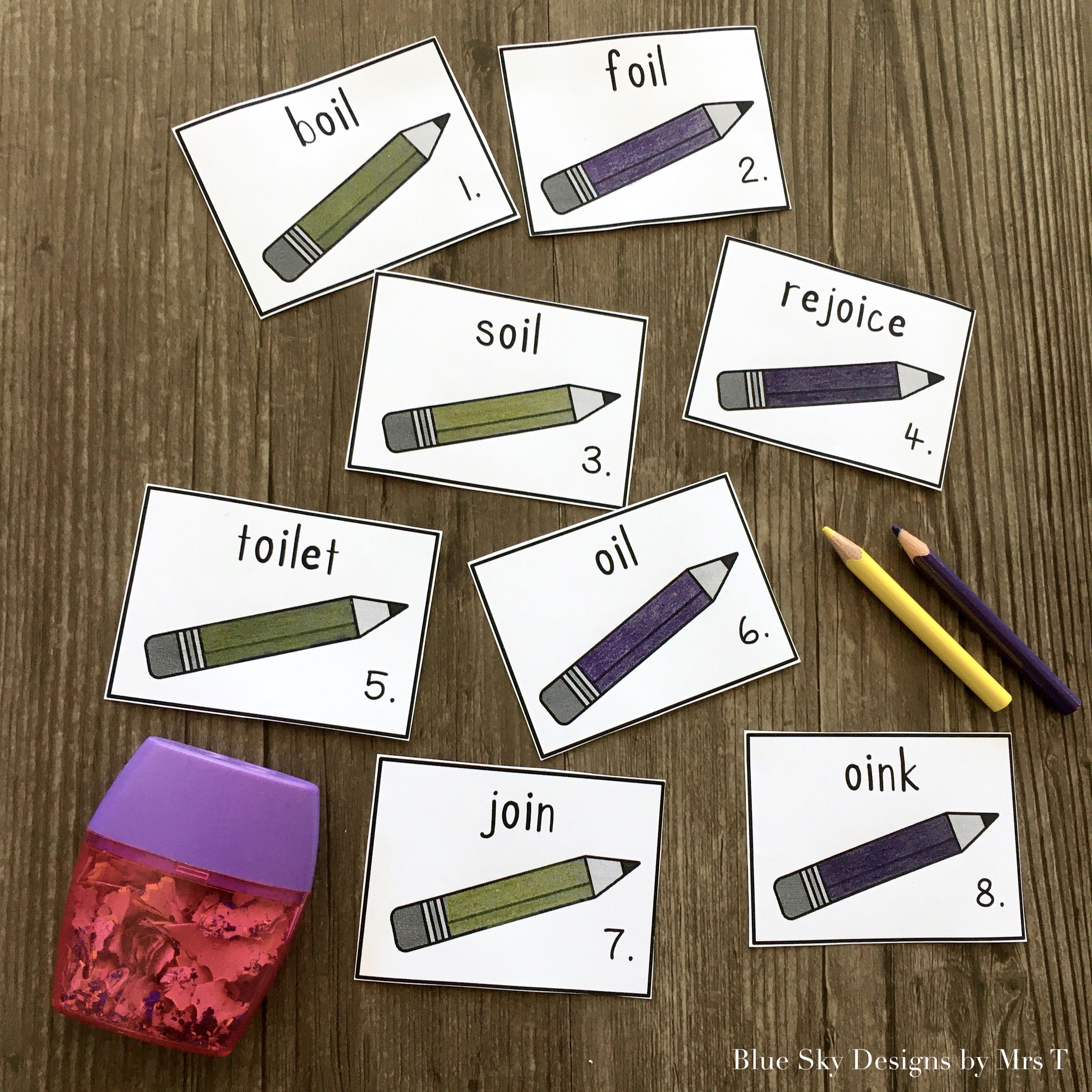 Write the Room Phonics Activity Cards