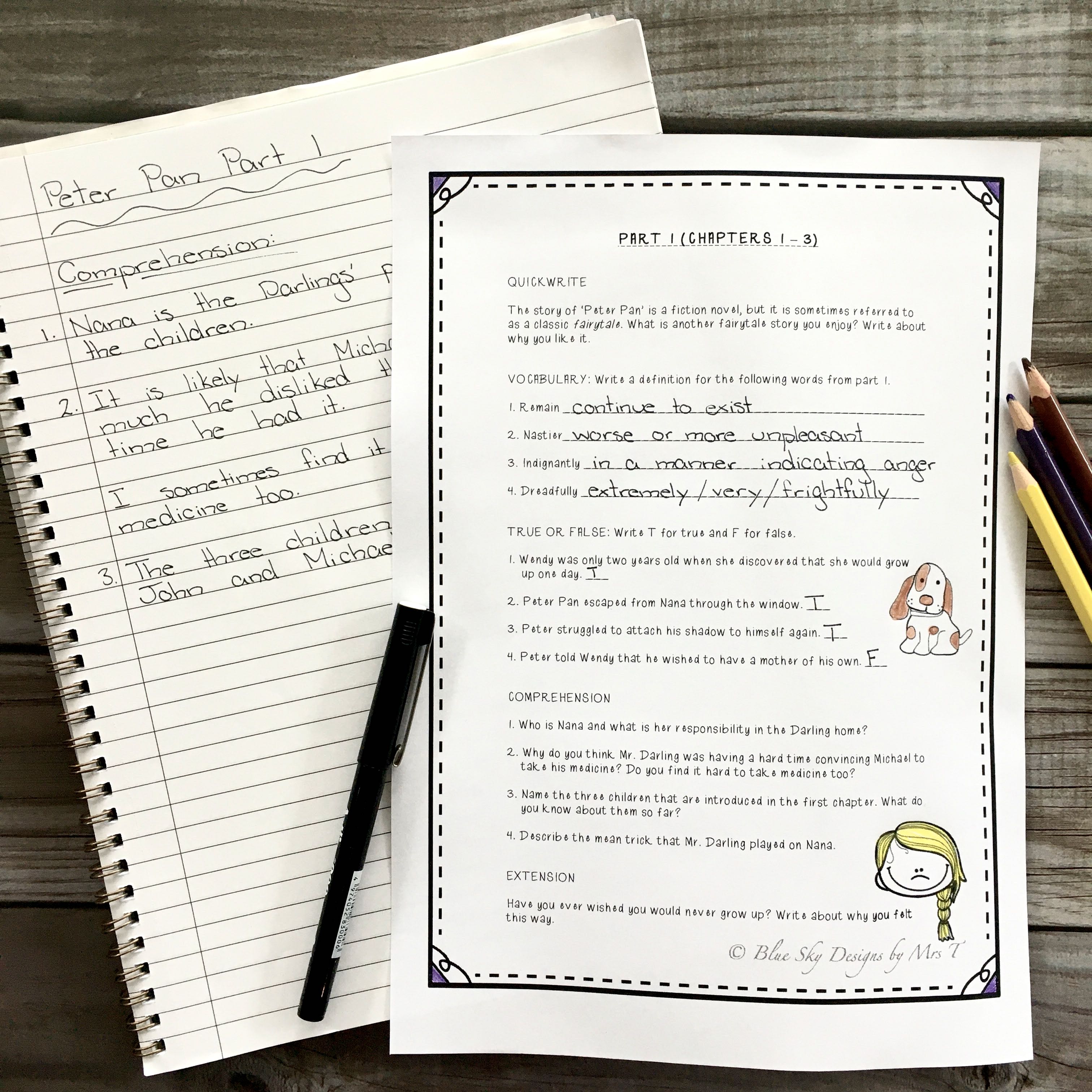 Peter Pan Book Study