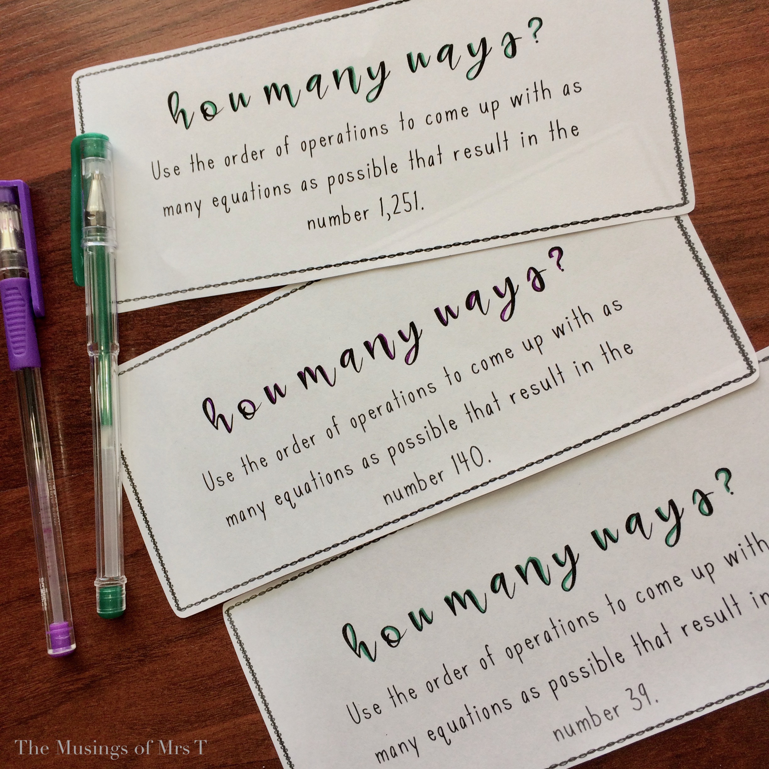 Maths Challenge Assessment