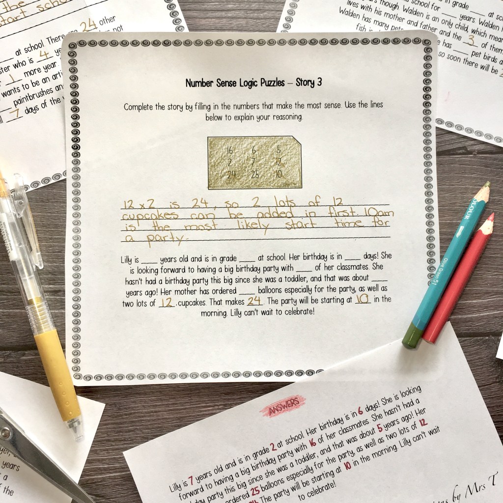 Number Sense Puzzles