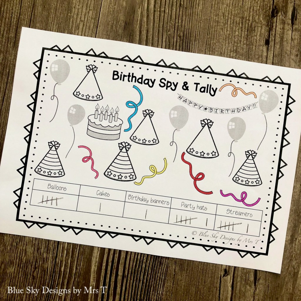 Tally Marks Number Sense Activity