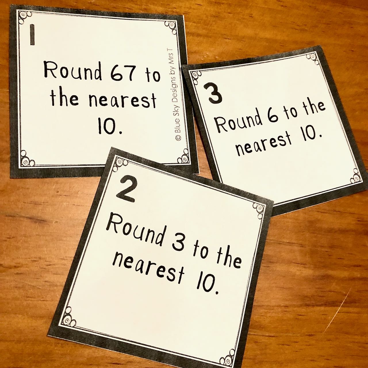 Rounding Task Cards Maths Assessment