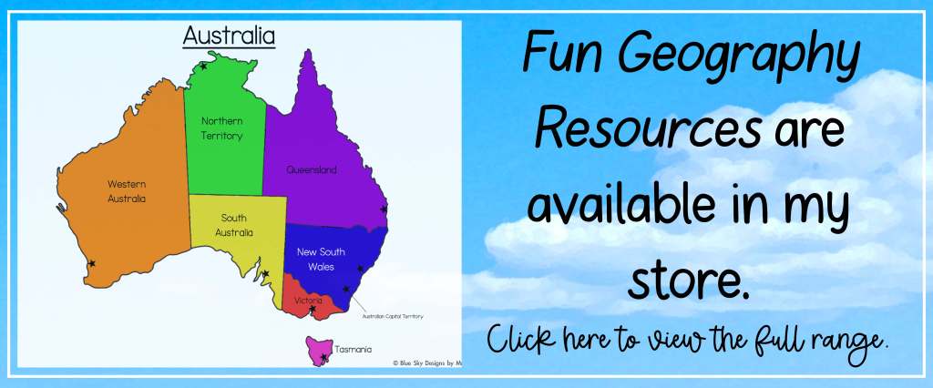 Fun Map of Australia Geography Activities – Mrs T's Musings