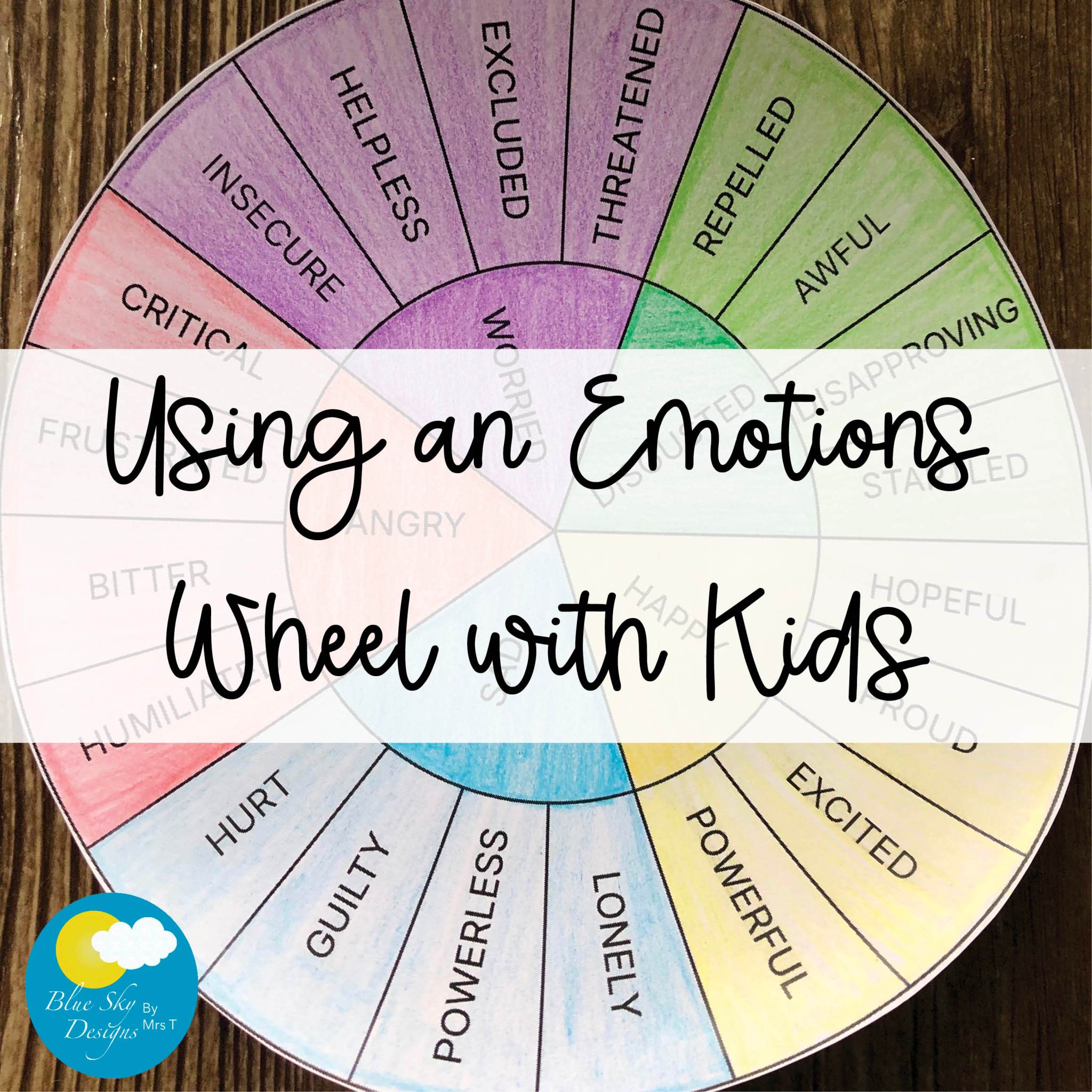 How to Use an Emotions Wheel to Help Kids Identify Feelings – Mrs T's ...