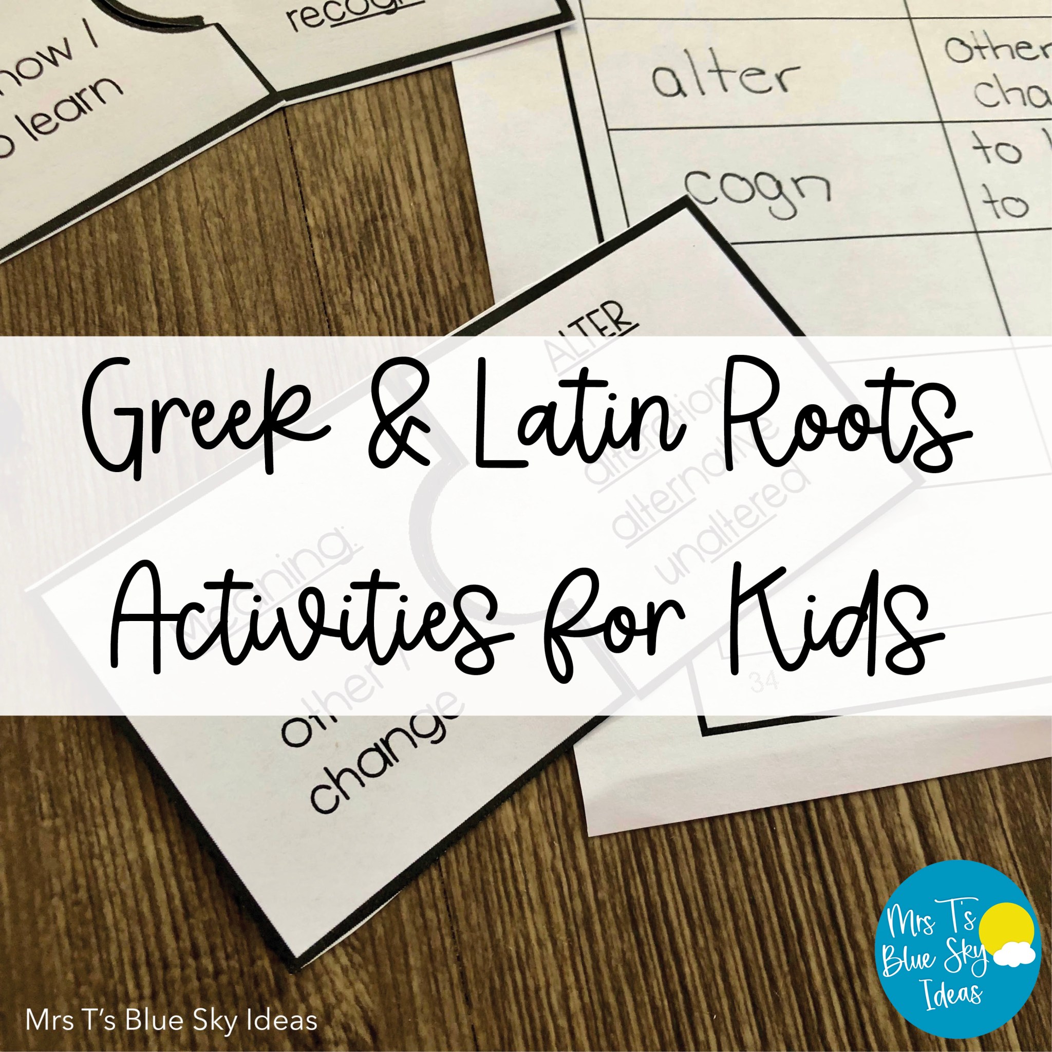 Greek Roots Activity Fun Greek and Latin Roots Word Activities for Kids – Mrs T's Musings