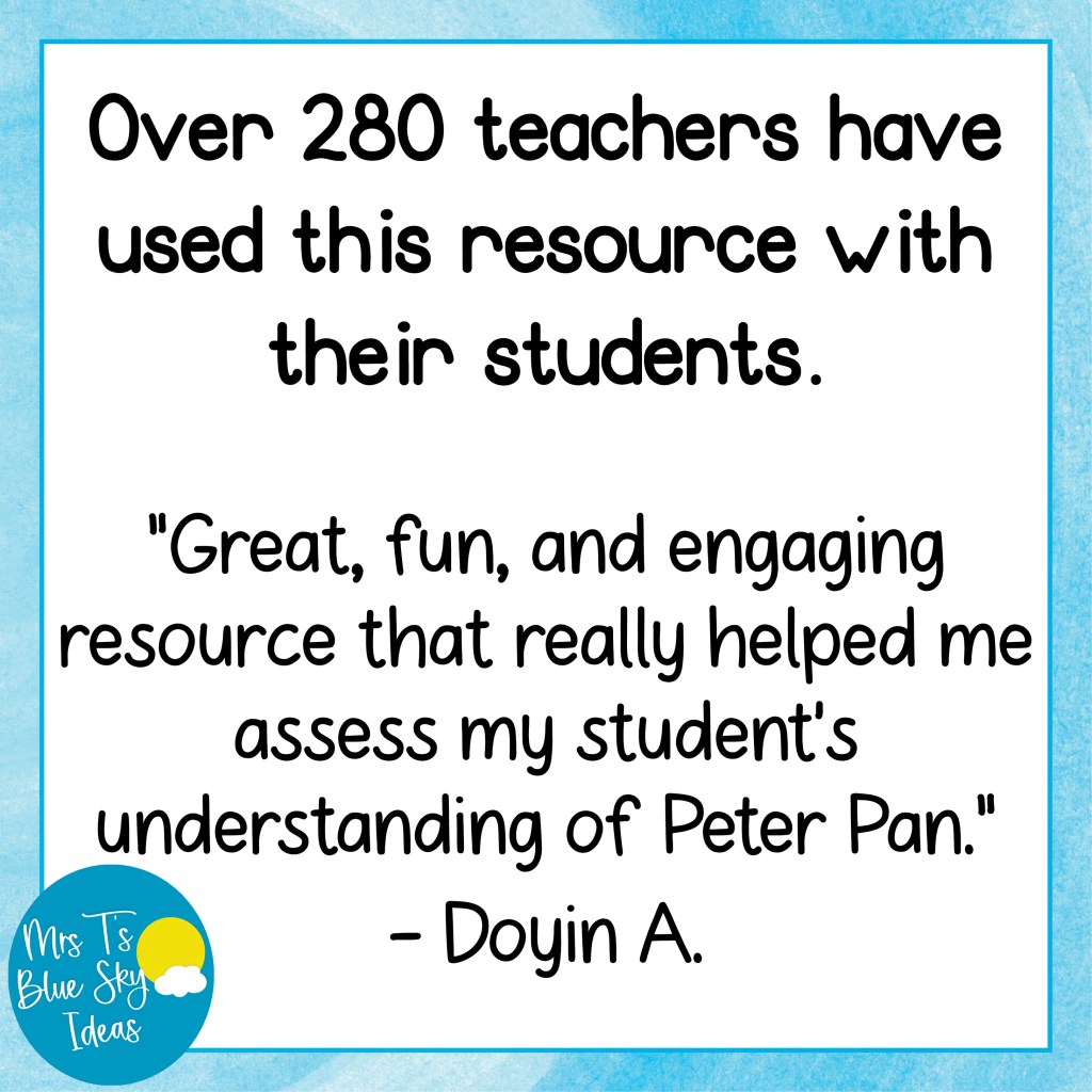 Peter Pan Book Study Reviews